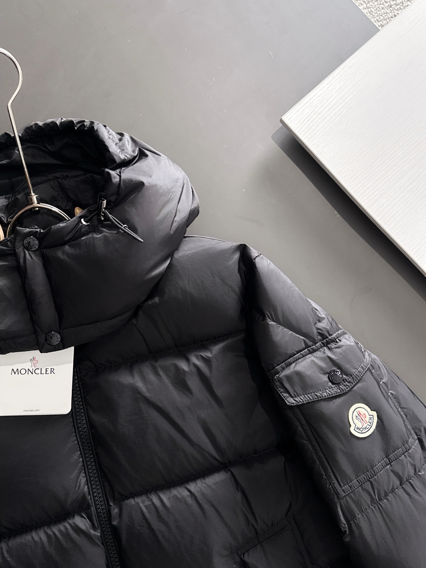 Moncler Down Jacket Goose Down Black S-m-l-xl