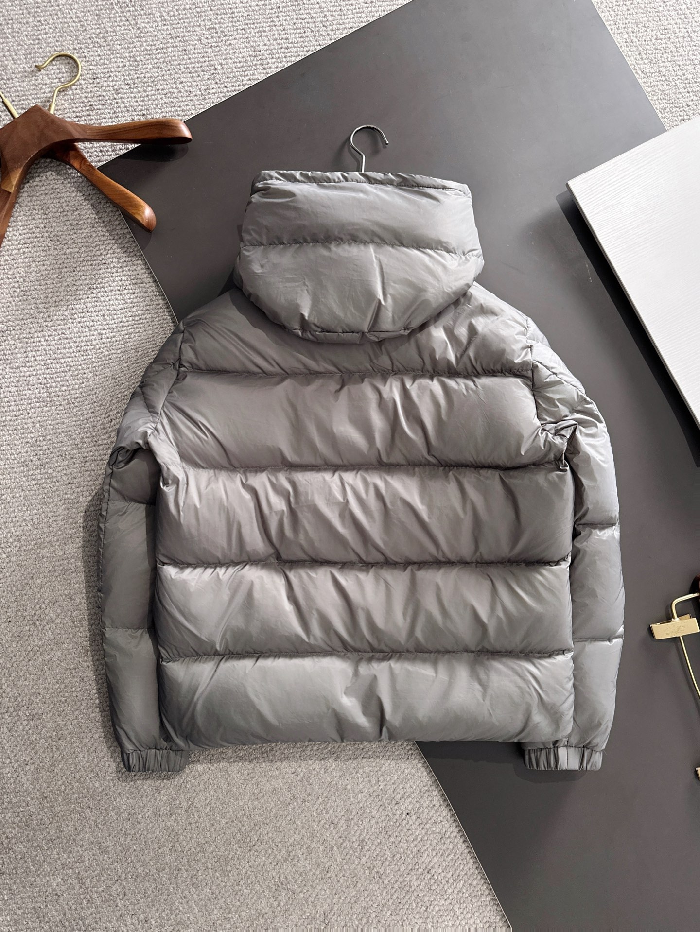 Moncler Down Jacket Goose Down Gray S-m-l-xl