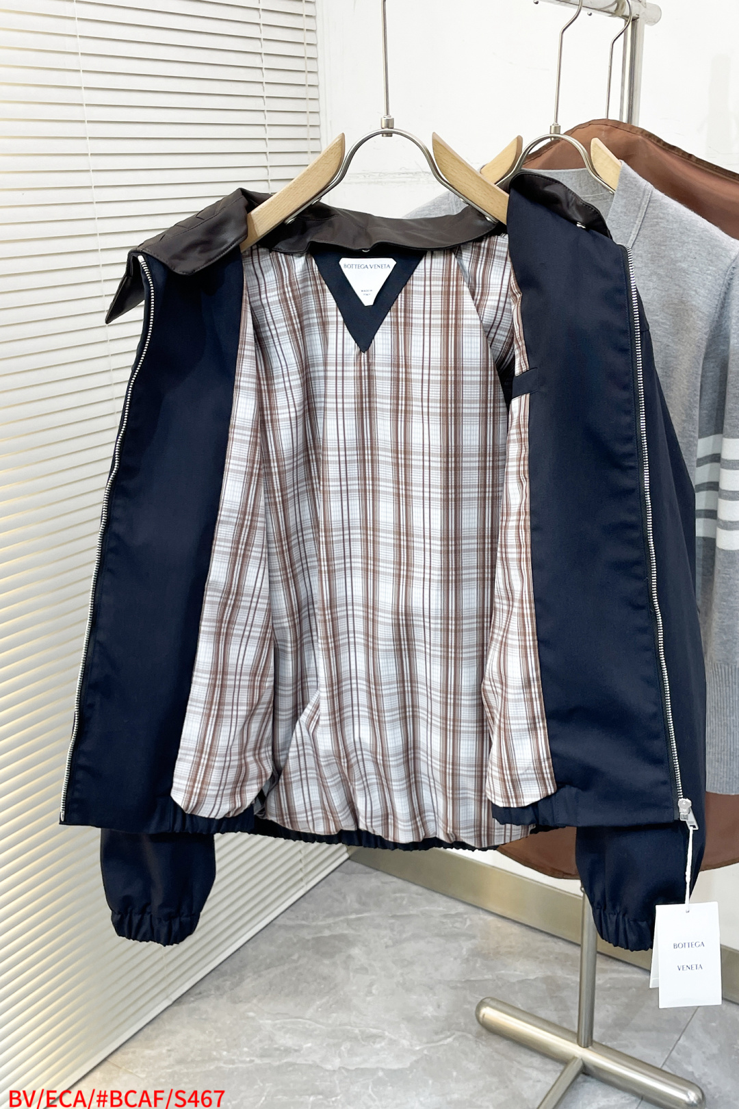 Bottega Veneta Jacket Cotton Plaid S-m