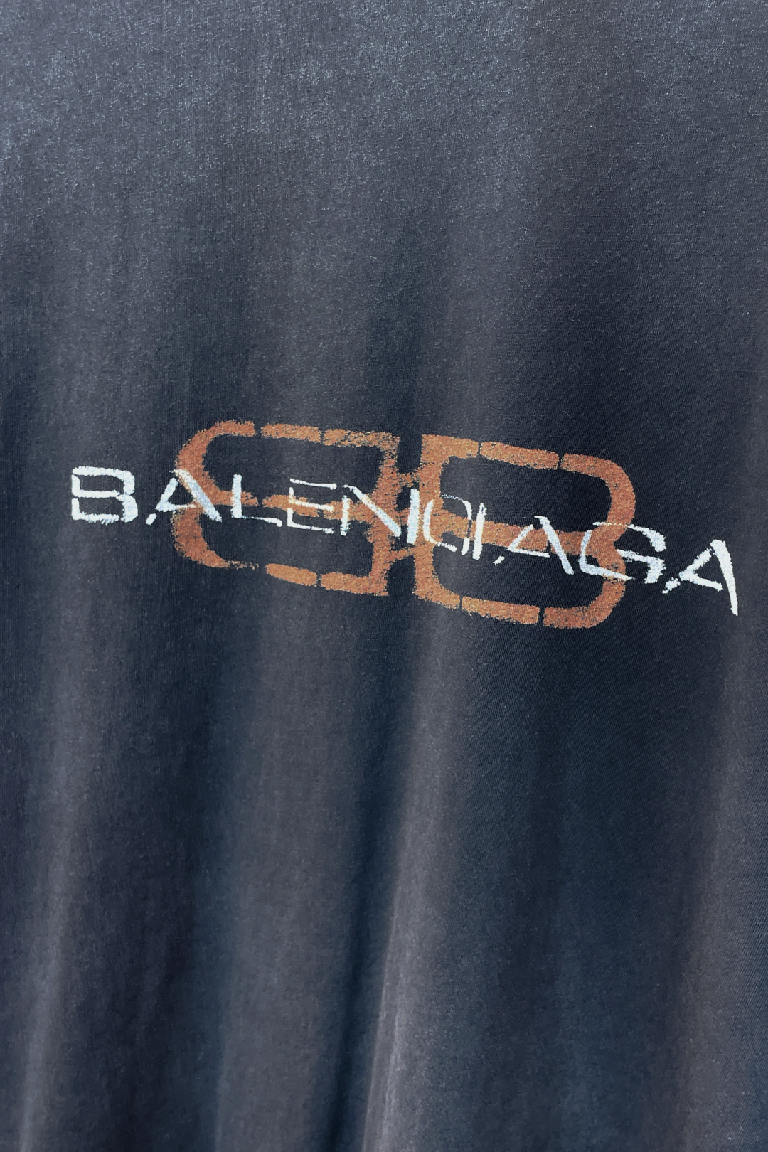 Balenciaga Couple Basic Clothing Cotton Black Printed S-m-l