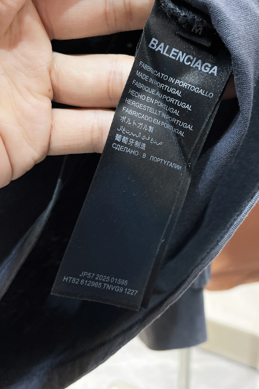 Balenciaga Couple Basic Clothing Cotton Black Printed S-m-l