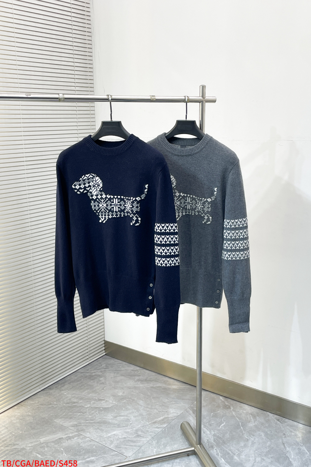 Thom Browne Basic Clothing Knitted Blue S-m