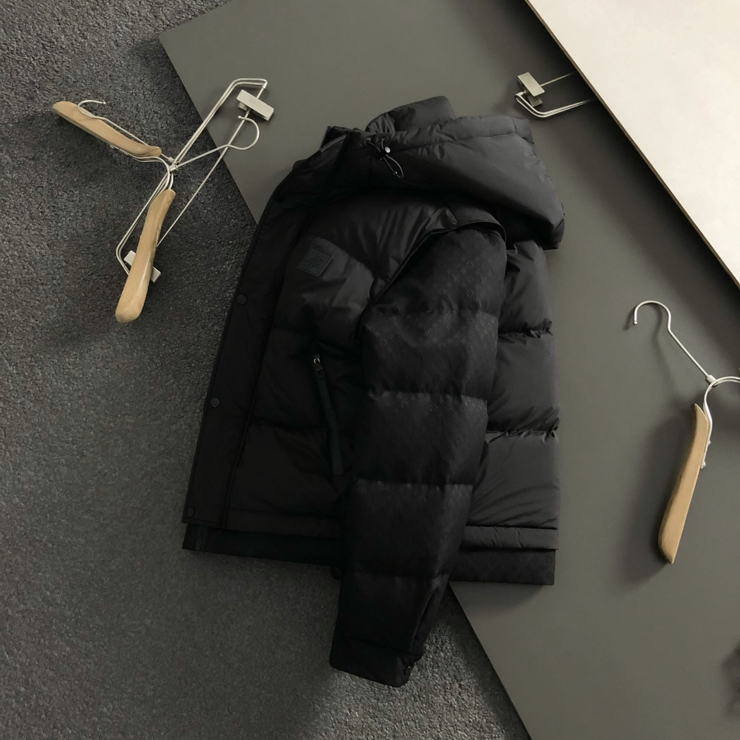 Loro Piana Down Jacket White Duck Down Black L