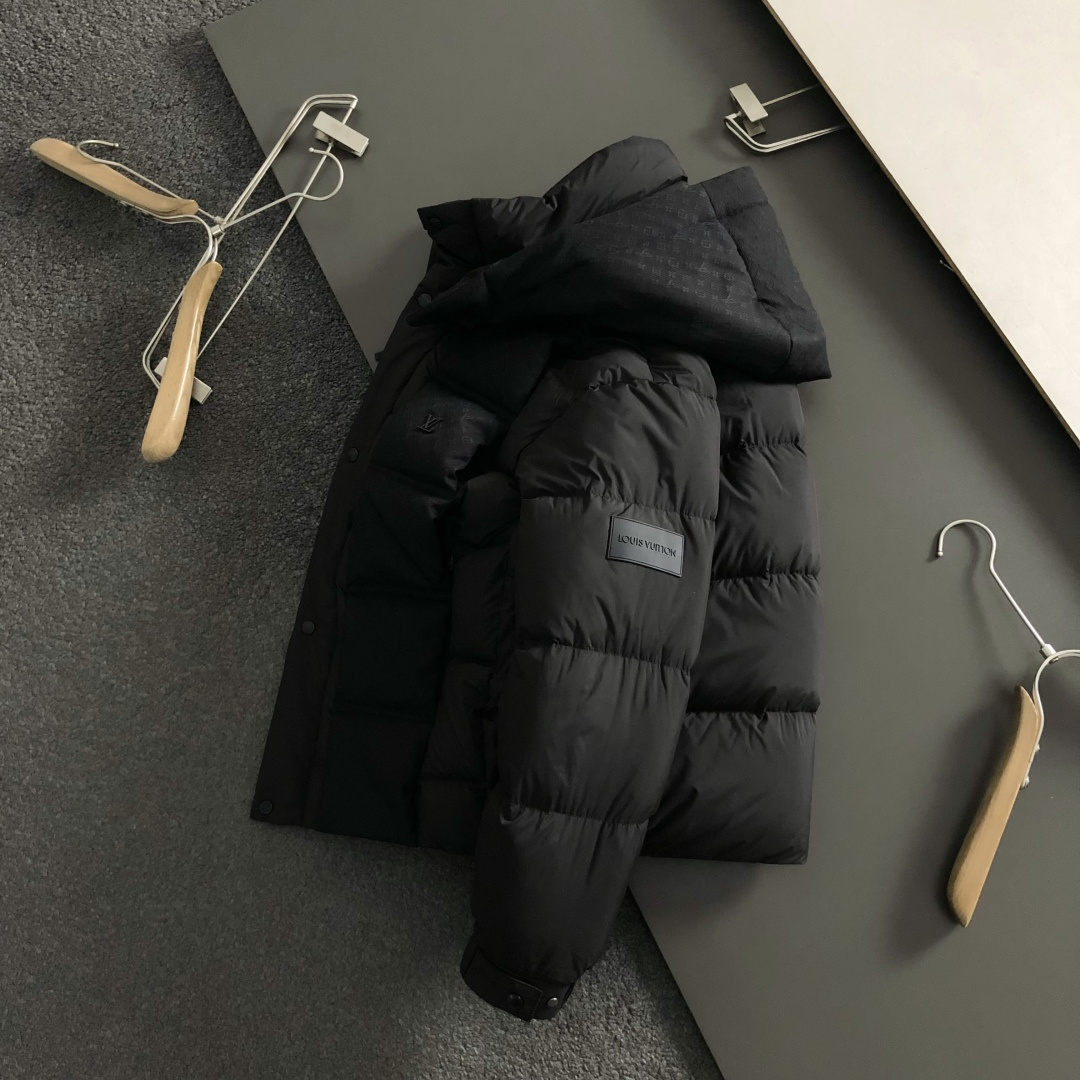Loro Piana Down Jacket White Duck Down Black L