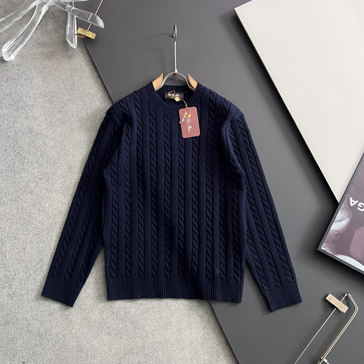 Loro Piana Couple Basic Clothing Wool Striped S-m-l-xl-xxl