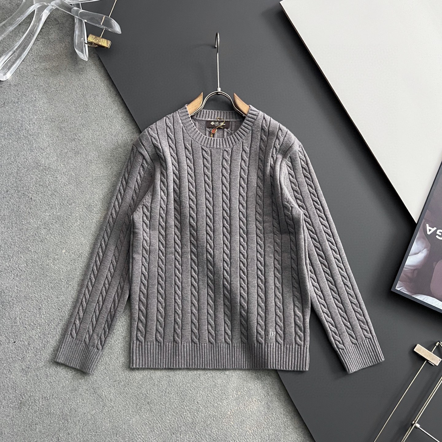 Loro Piana Couple Basic Clothing Wool Striped S-m-l-xl-xxl