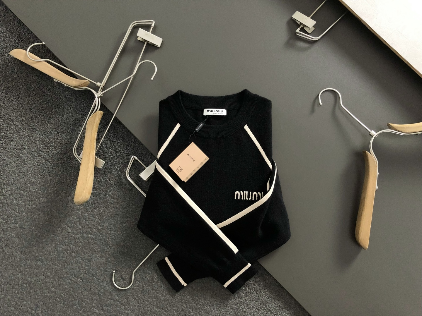 Miu Miu Jeans Wool Black M-l-xxxl