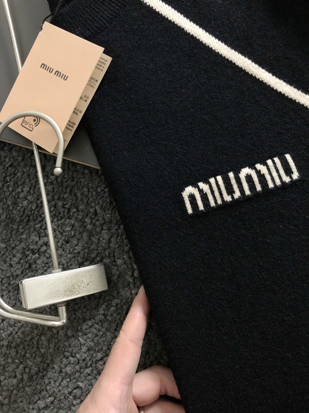 Miu Miu Jeans Wool Black M-l-xxxl