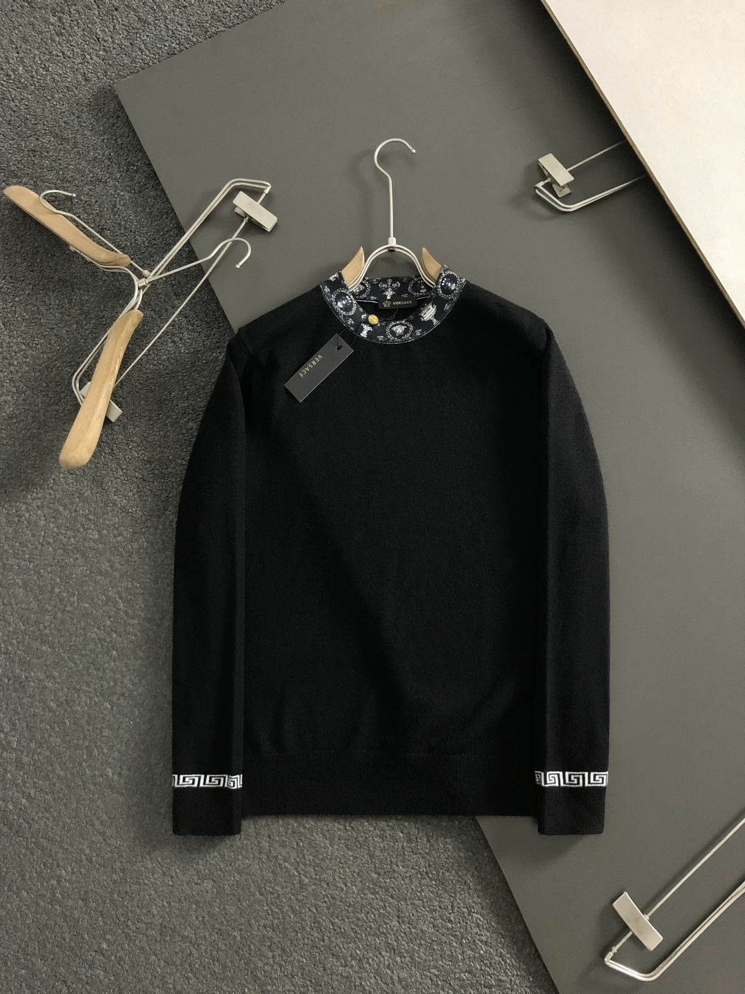 Versace Jeans Wool Black Printed S-m-l-xxxl