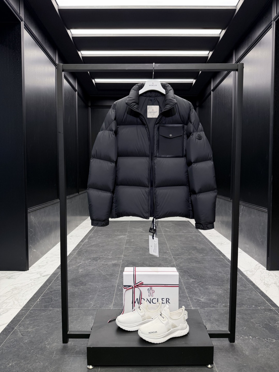 Moncler Male Jacket Goose Down Black S-m-l