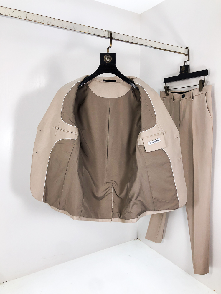 Dior Male Basic Clothing Cotton Gray Slim Fit L-175130