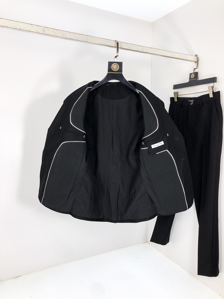 Dior Male Basic Clothing Cotton Gray Slim Fit L-175130