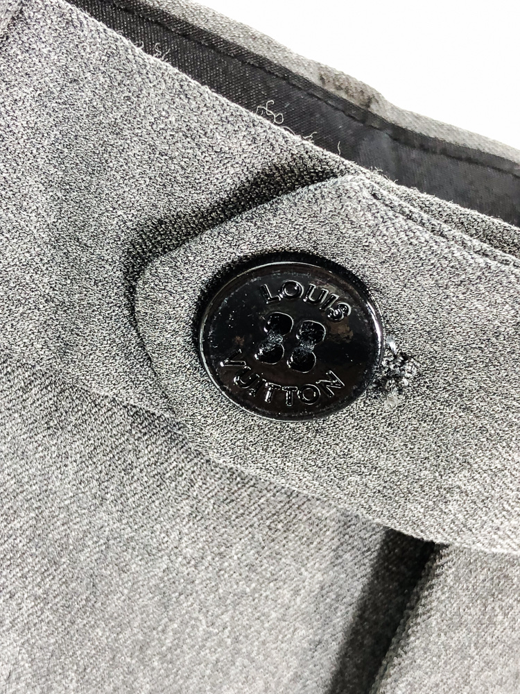 Louis Vuitton Male Basic Clothing Cotton Gray Slim Fit L-175130