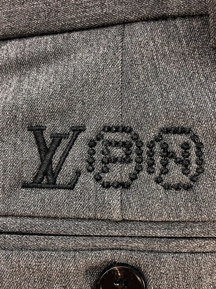 Louis Vuitton Male Basic Clothing Cotton Gray Slim Fit L-175130