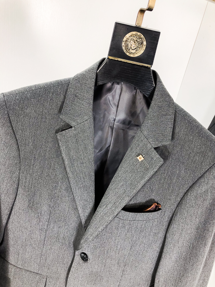 Louis Vuitton Male Basic Clothing Cotton Gray Slim Fit L-175130