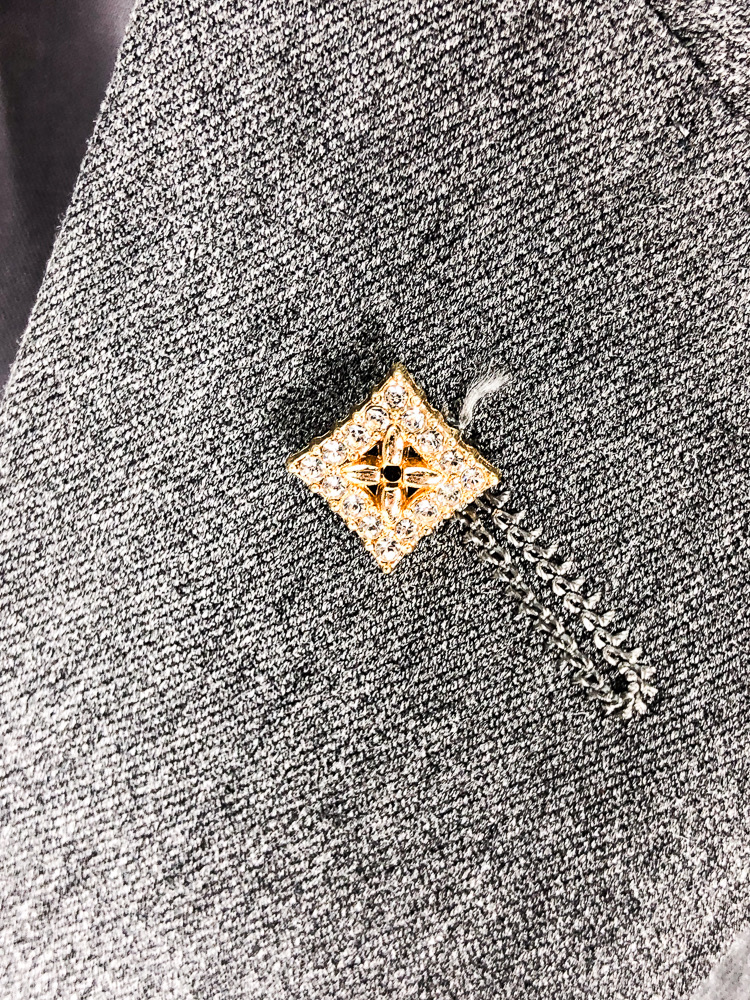 Louis Vuitton Male Basic Clothing Cotton Gray Slim Fit L-175130