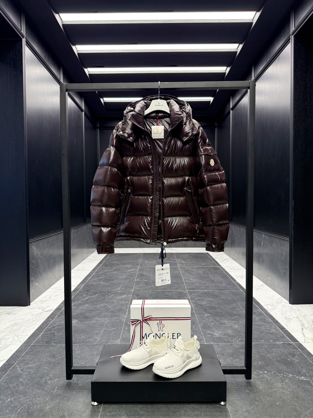 Moncler Male Down Jacket Goose Down Brown S-m-l