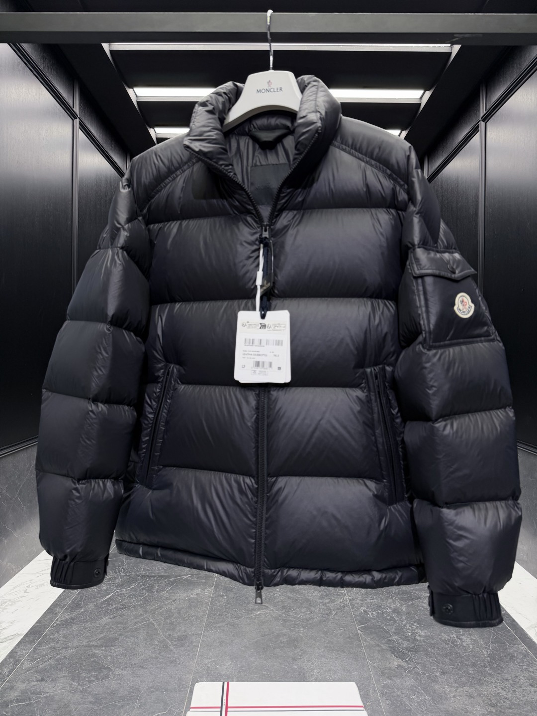 Moncler Male Down Jacket Goose Down Black S-m-l