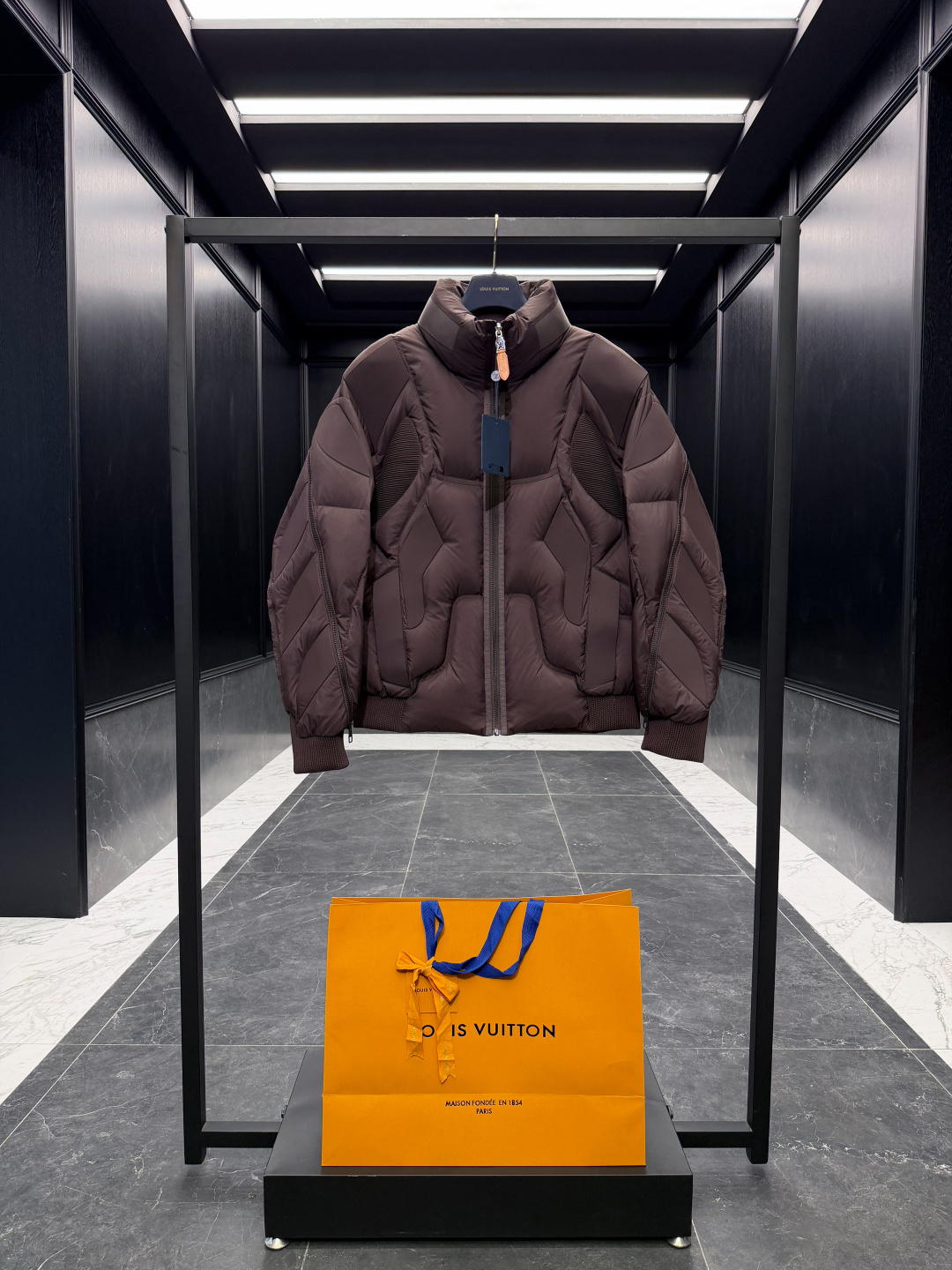 Louis Vuitton Male Down Jacket Goose Down Black S-l