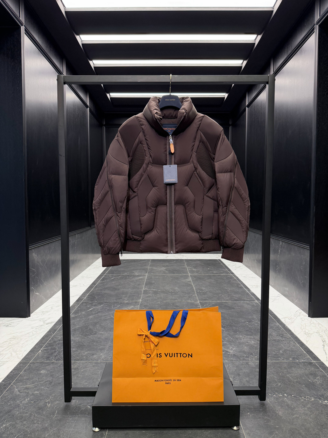 Louis Vuitton Male Down Jacket Goose Down Black S-l