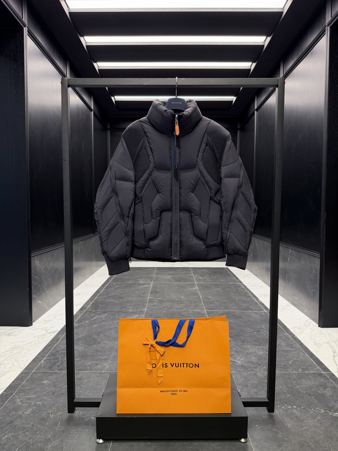 Louis Vuitton Male Down Jacket Goose Down Black S-l