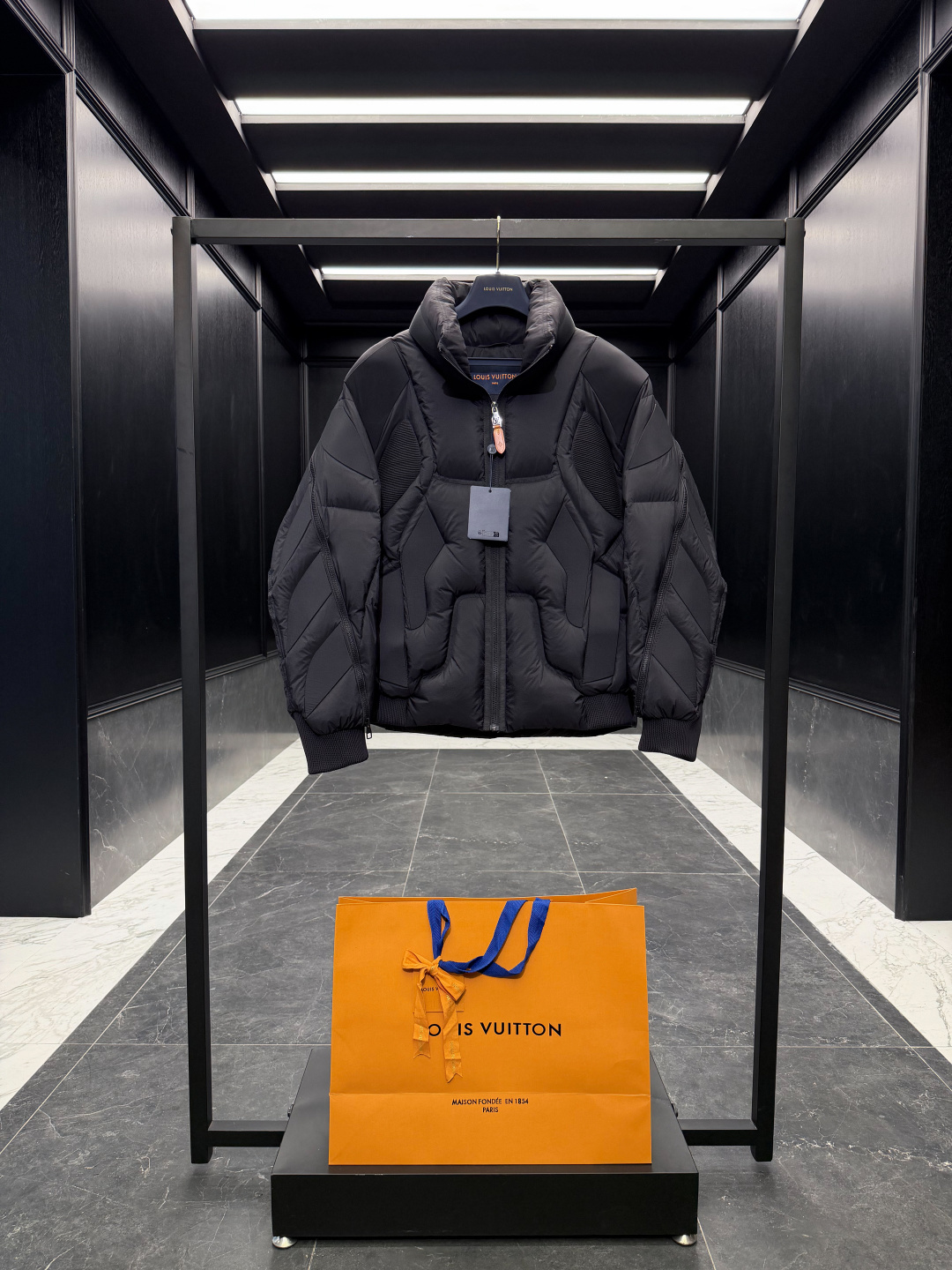 Louis Vuitton Male Down Jacket Goose Down Black S-l