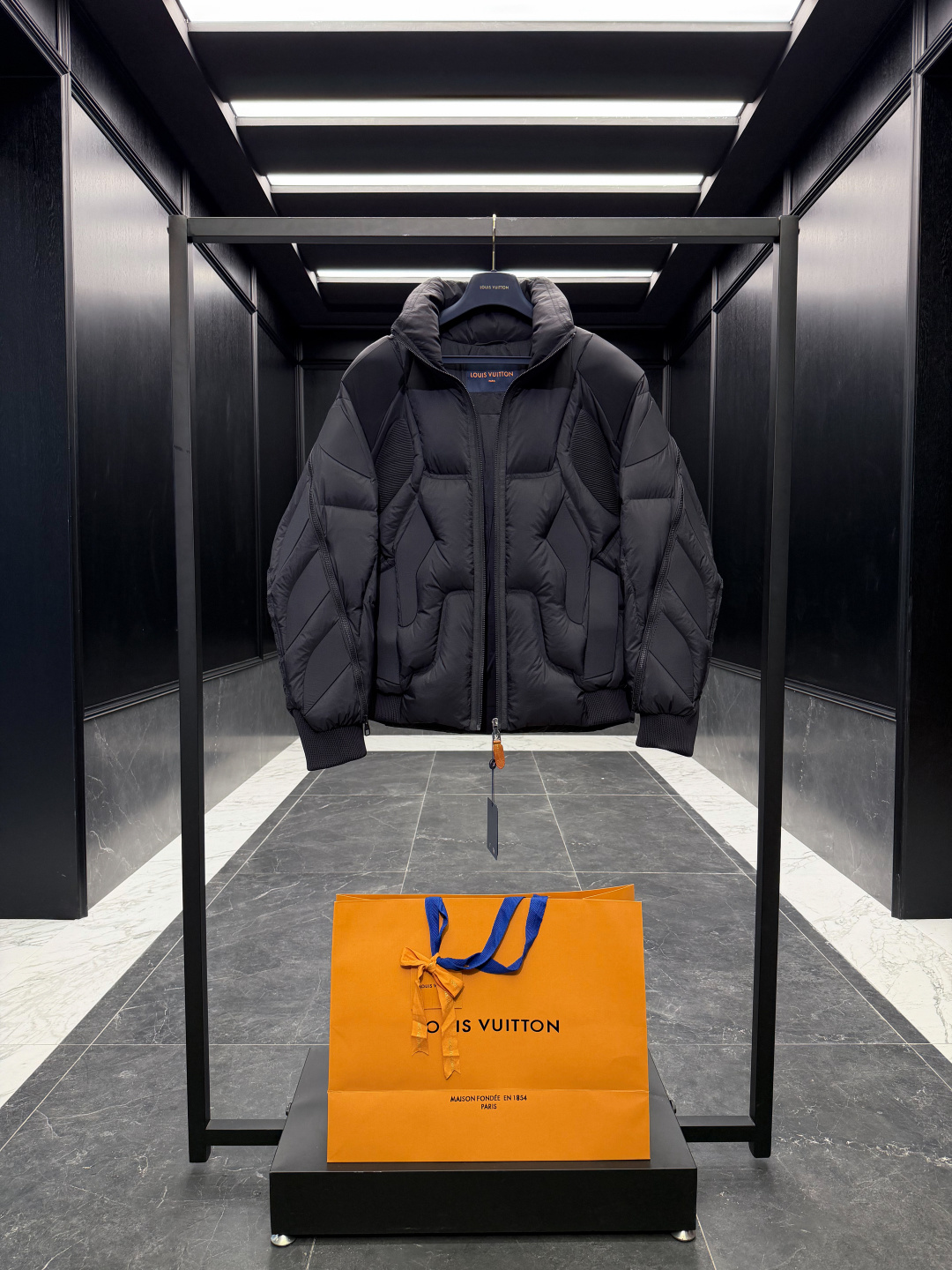 Louis Vuitton Male Down Jacket Goose Down Black S-l