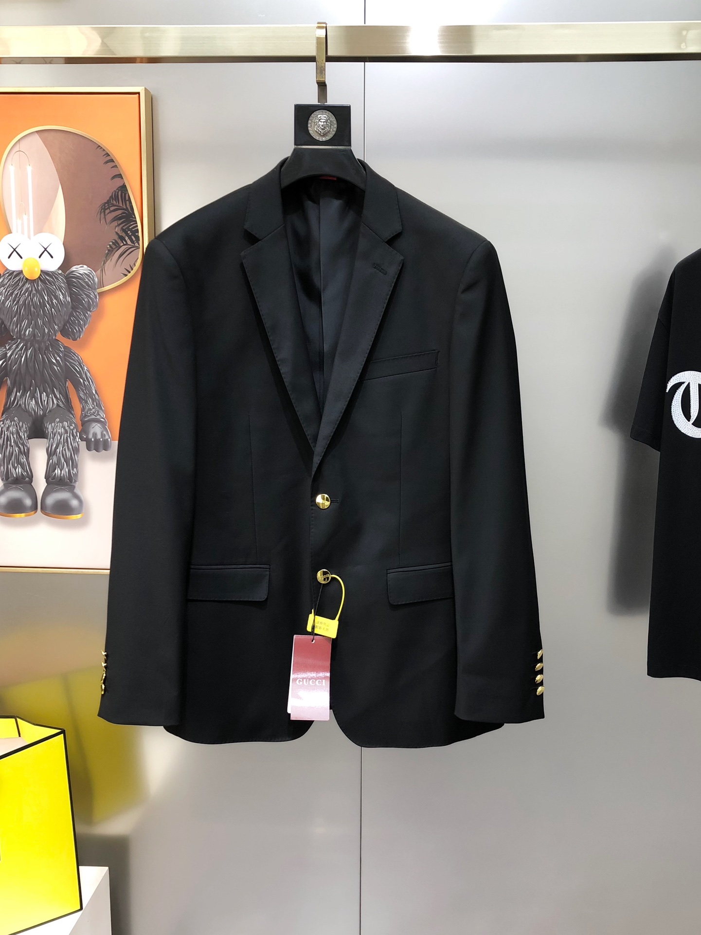 Gucci Male Basic Clothing Polyester Black S-xl