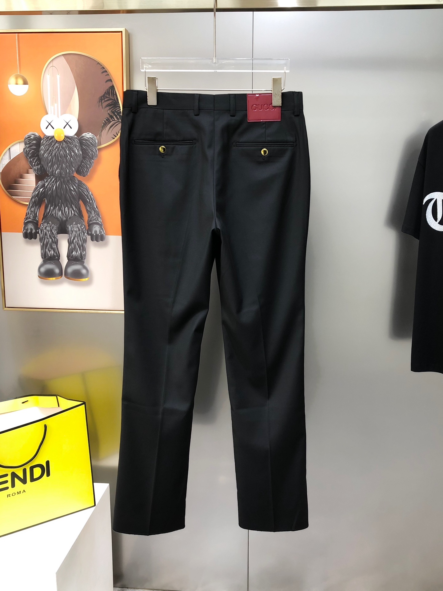 Gucci Male Basic Clothing Polyester Black S-xl