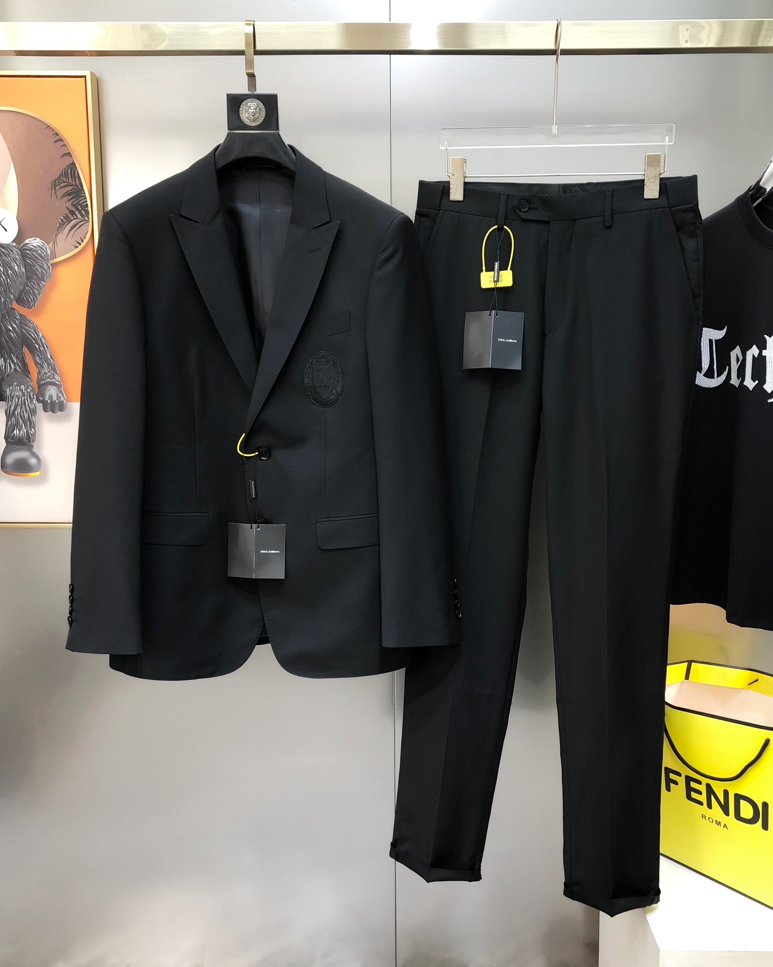 Dolcegabbana Male Basic Clothing Polyester Black S-l-xl