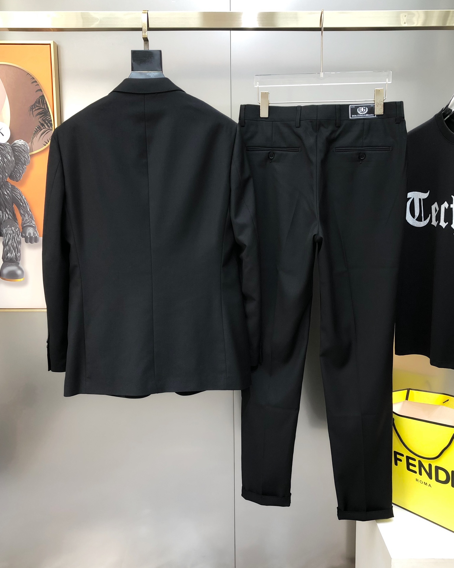 Dolcegabbana Male Basic Clothing Polyester Black S-l-xl