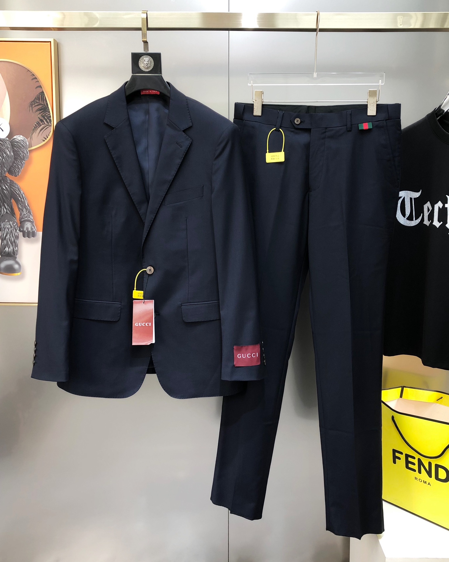 Gucci Male Basic Clothing Polyester Blue S-xl