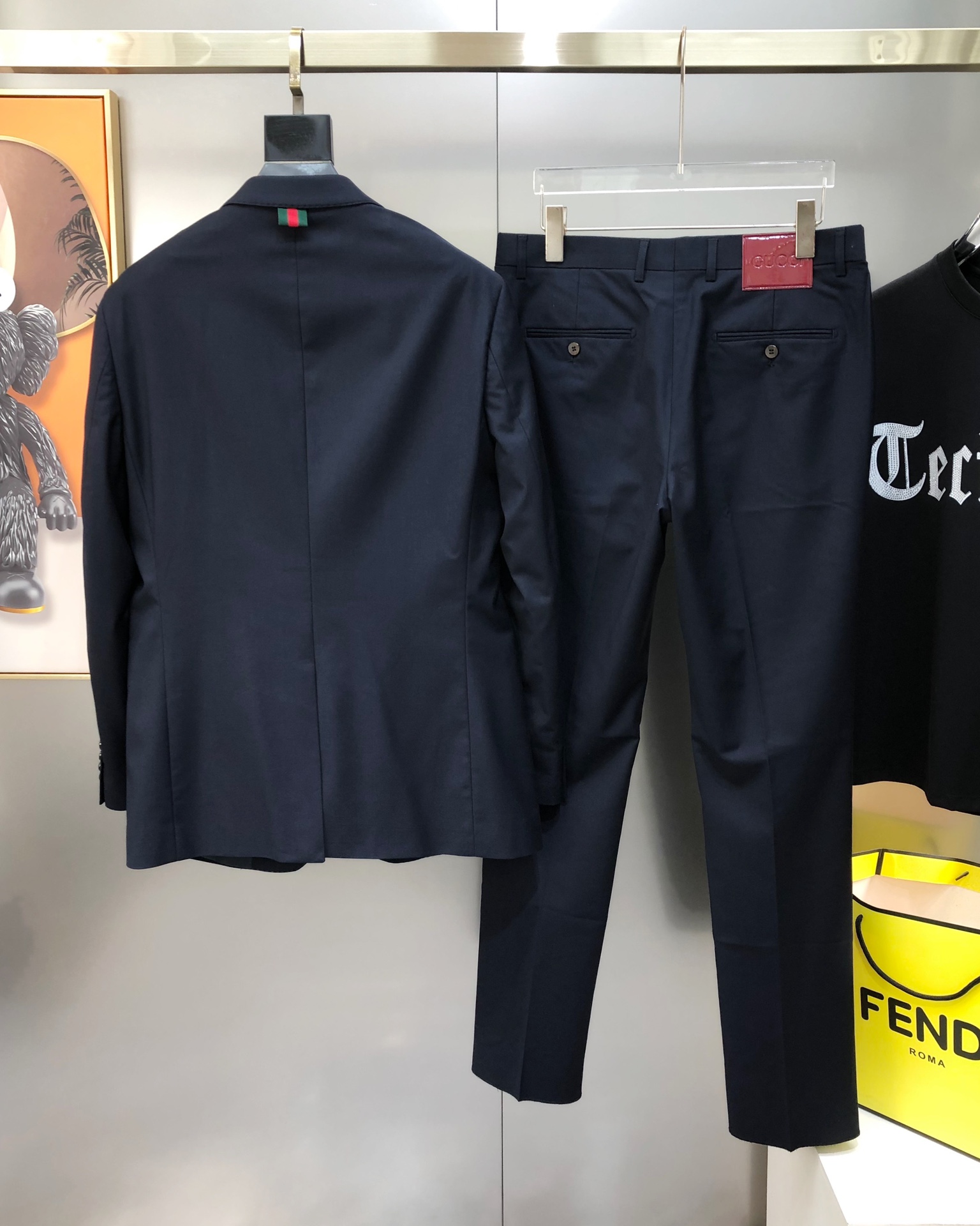 Gucci Male Basic Clothing Polyester Blue S-xl