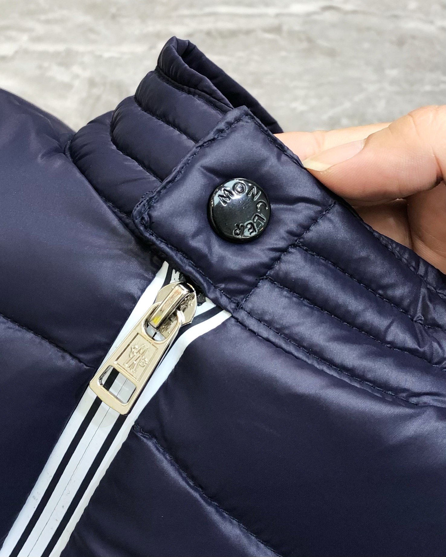Moncler Male Down Jacket White Duck Down Blue M-l-xl