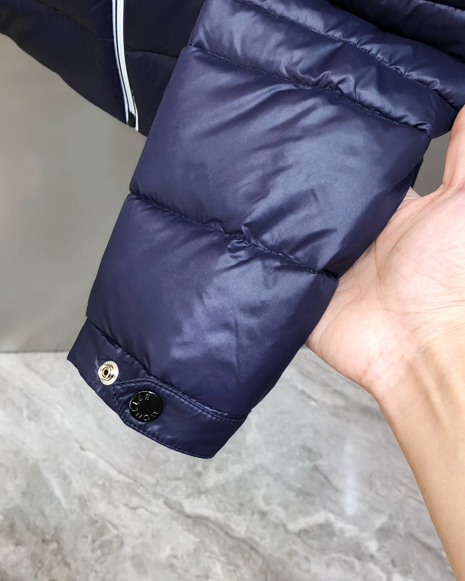Moncler Male Down Jacket White Duck Down Blue M-l-xl