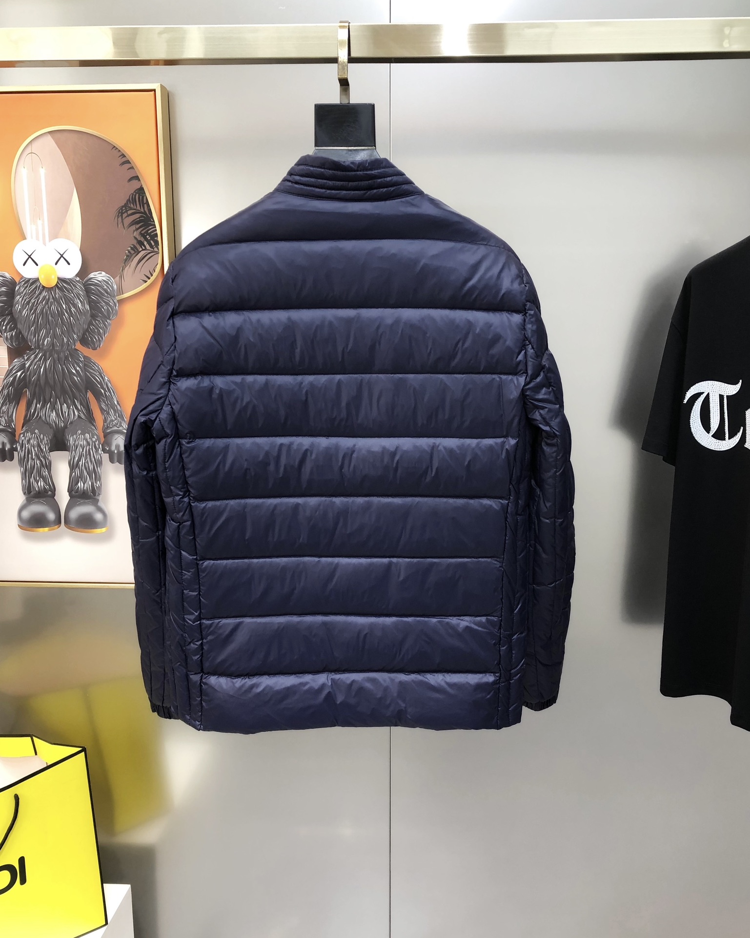 Moncler Male Down Jacket White Duck Down Blue M-l-xl