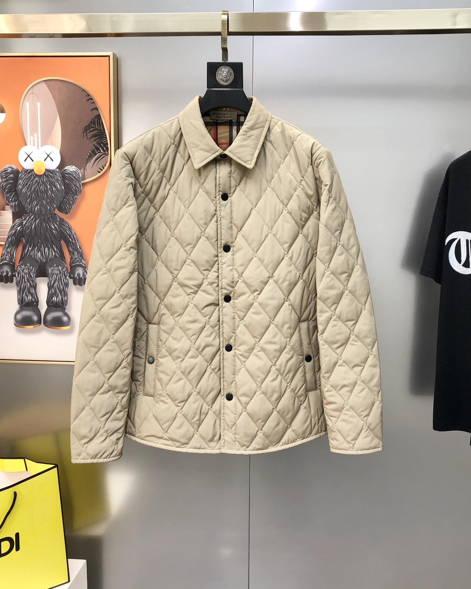 Burberry Male Jacket Cotton Black Plaid M-xl