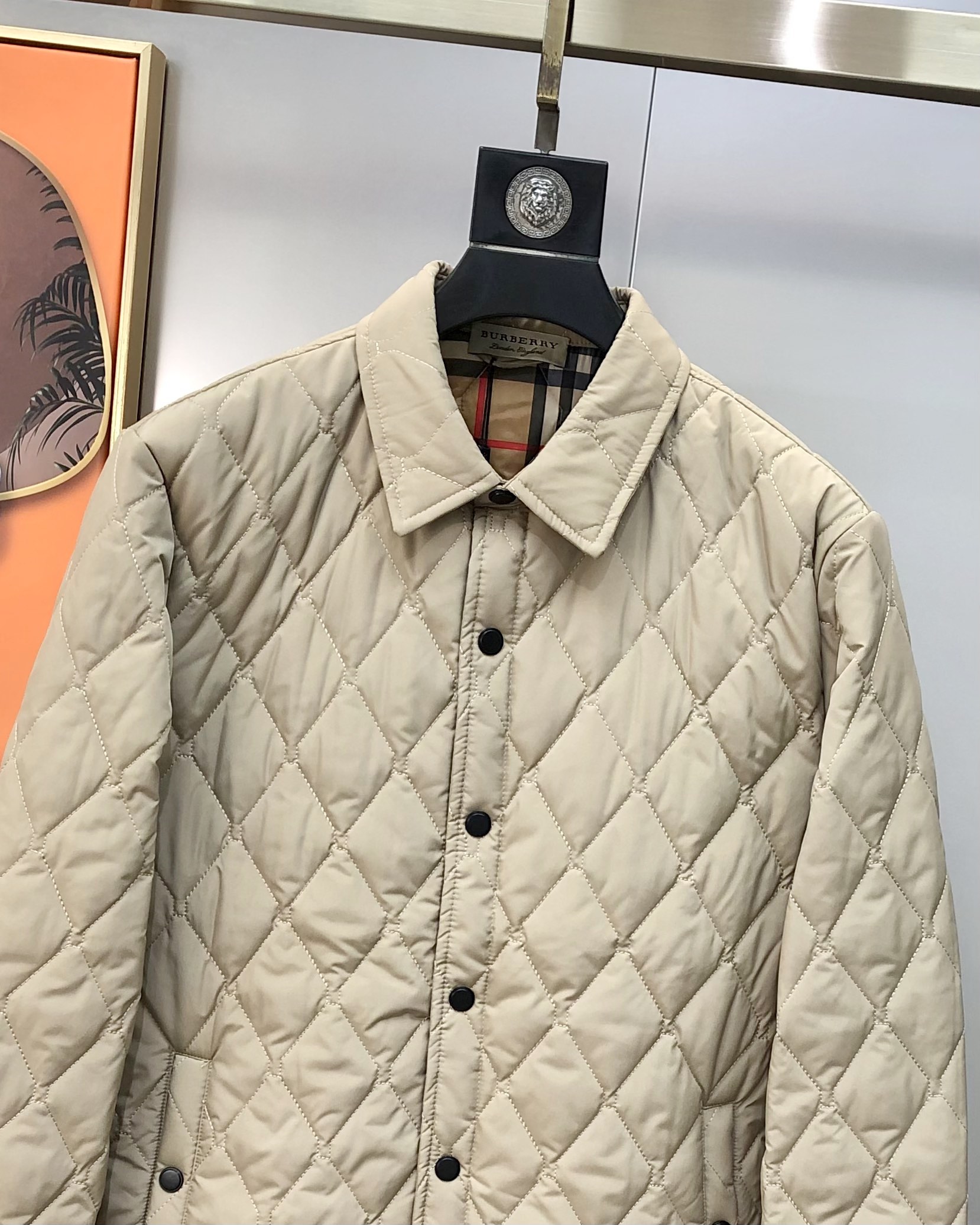 Burberry Male Jacket Cotton Black Plaid M-xl