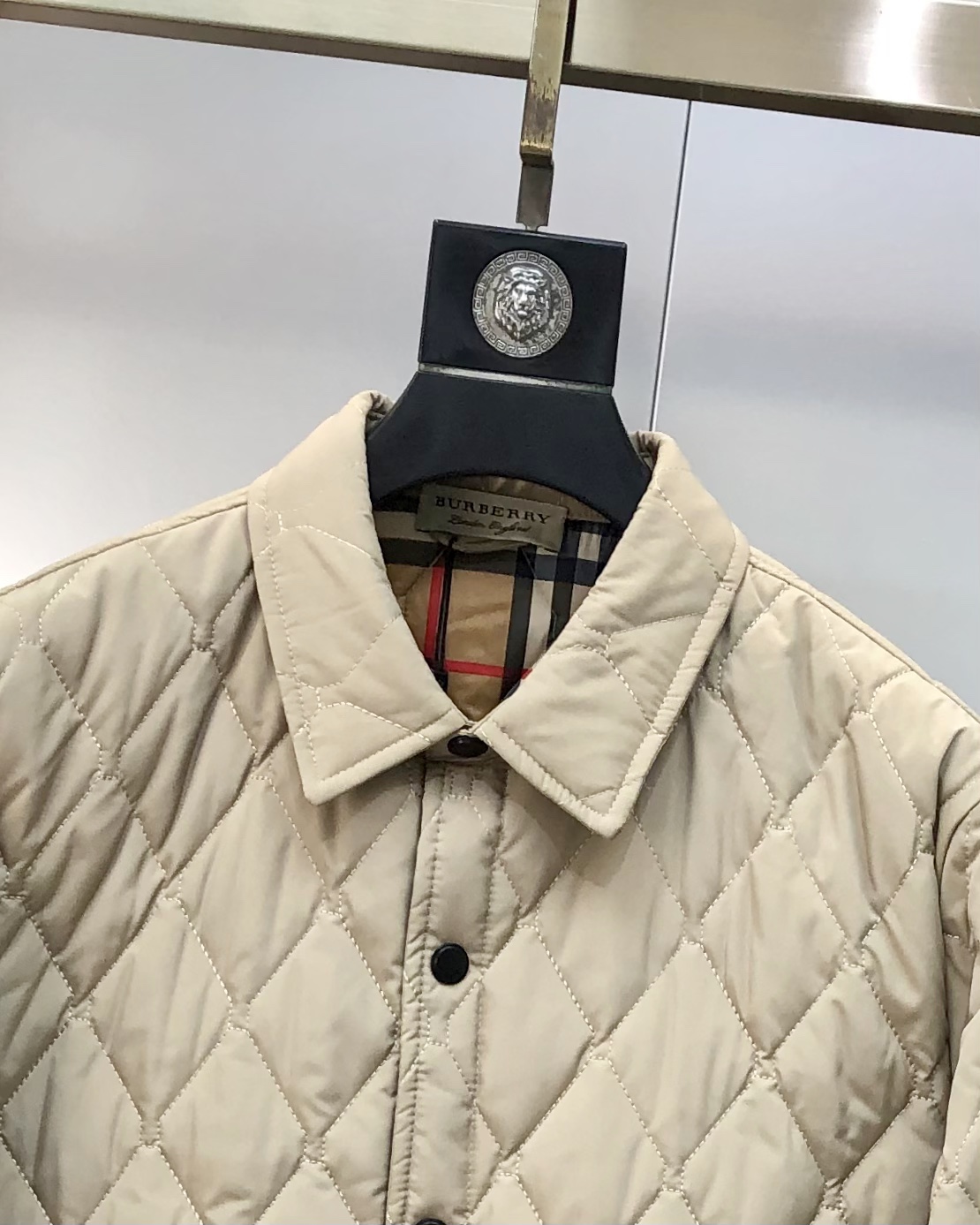 Burberry Male Jacket Cotton Black Plaid M-xl