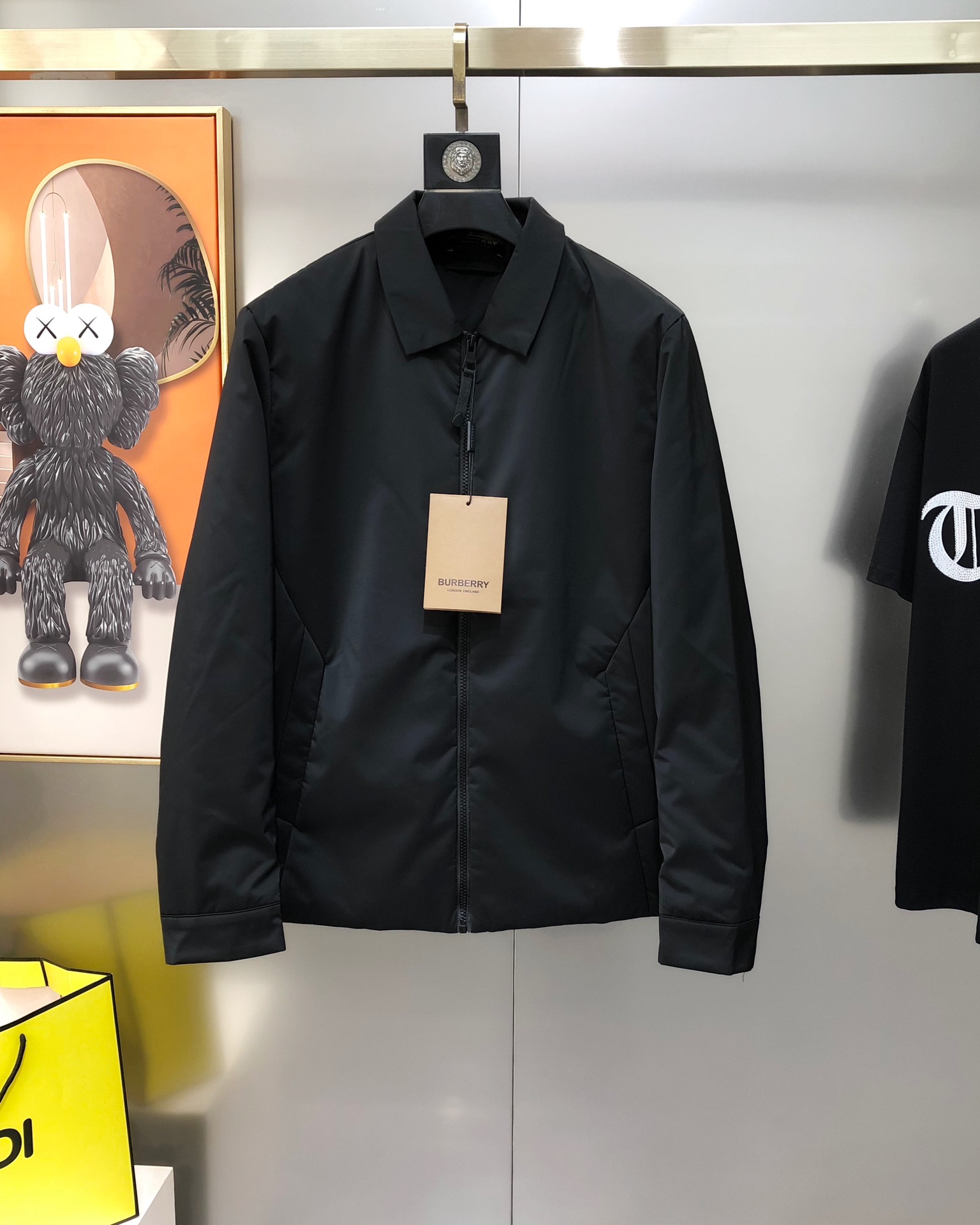 Burberry Male Jacket Cotton Black Plaid M-xl