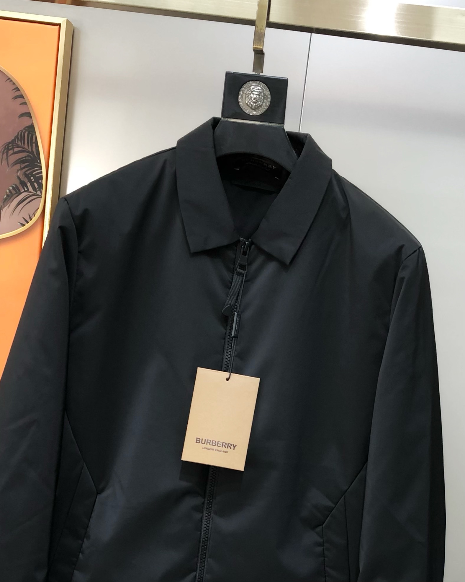 Burberry Male Jacket Cotton Black Plaid M-xl