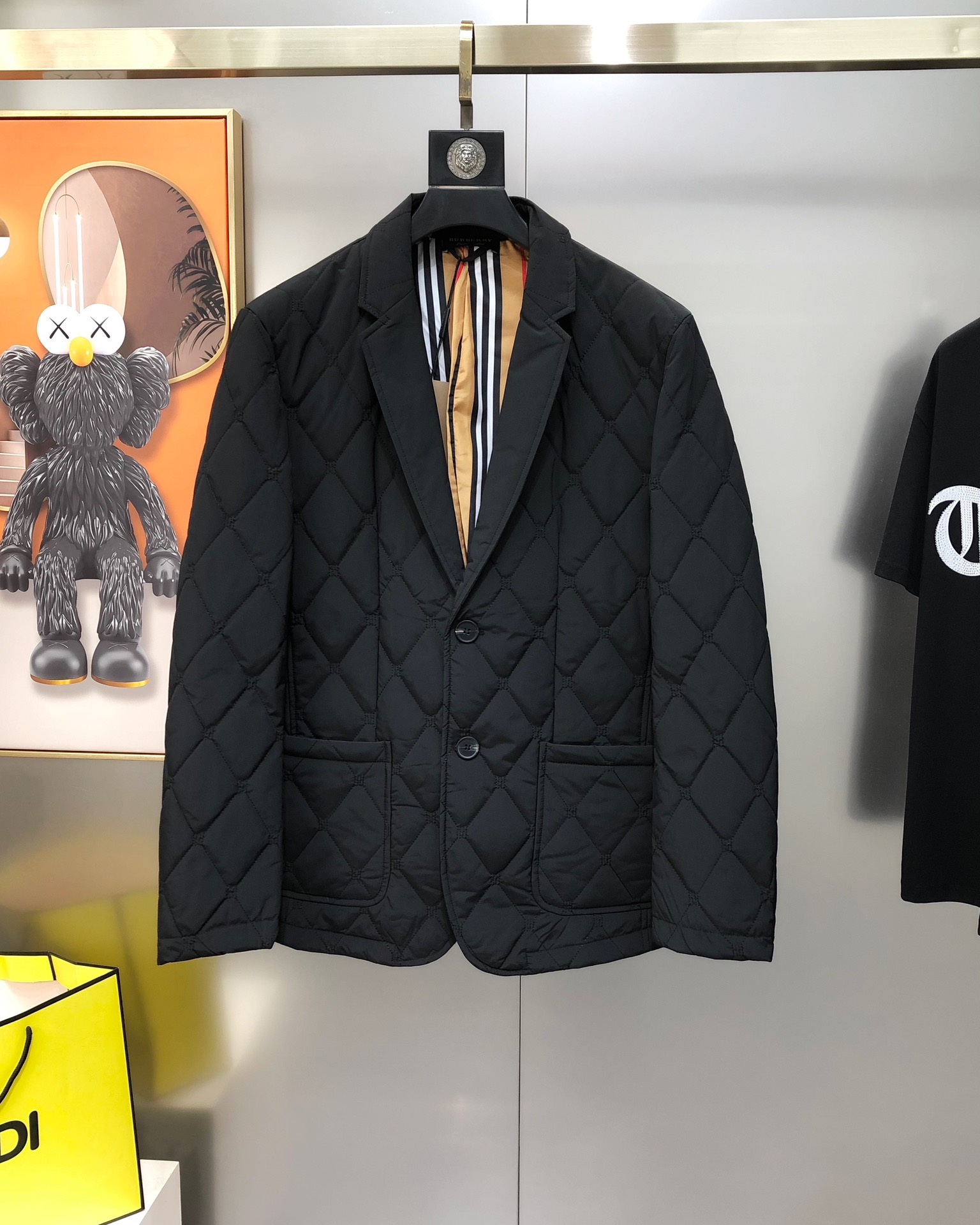 Burberry Male Basic Clothing Cotton Black Plaid M-xl