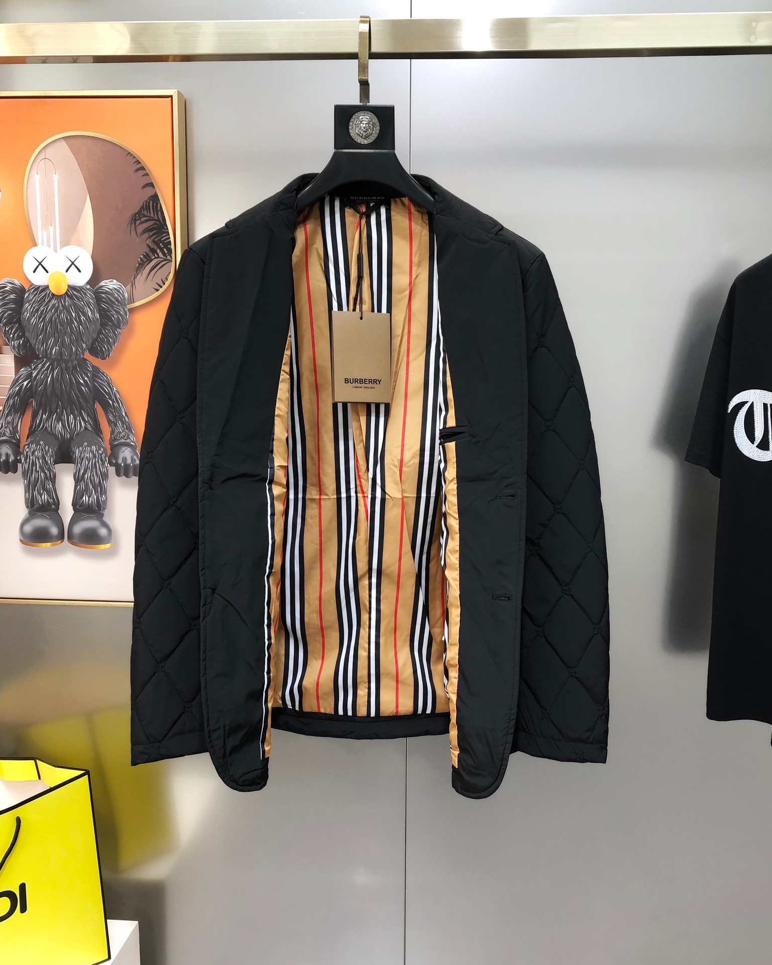 Burberry Male Basic Clothing Cotton Black Plaid M-xl