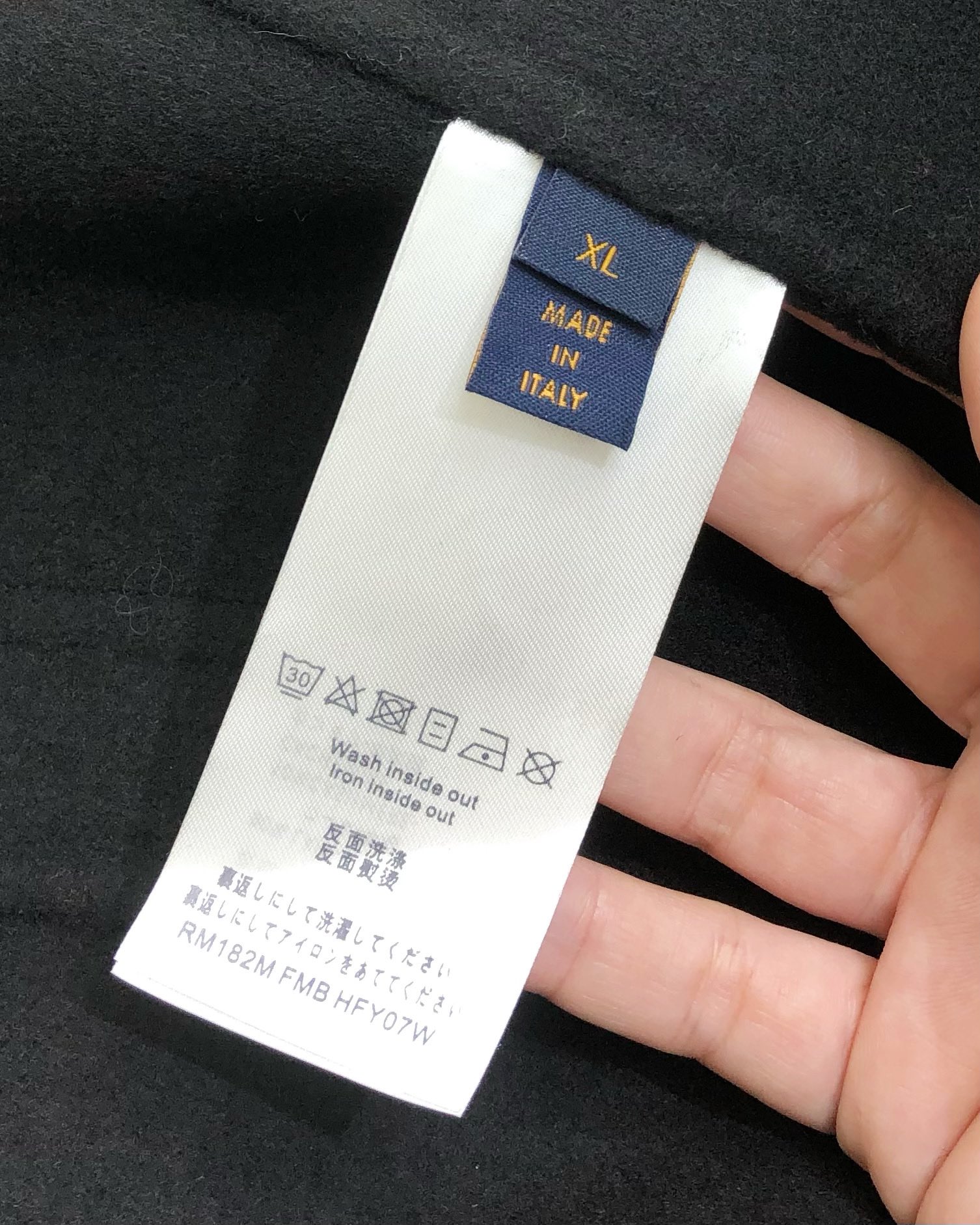 Louis Vuitton Male Down Vest Wool Black M-l-xl