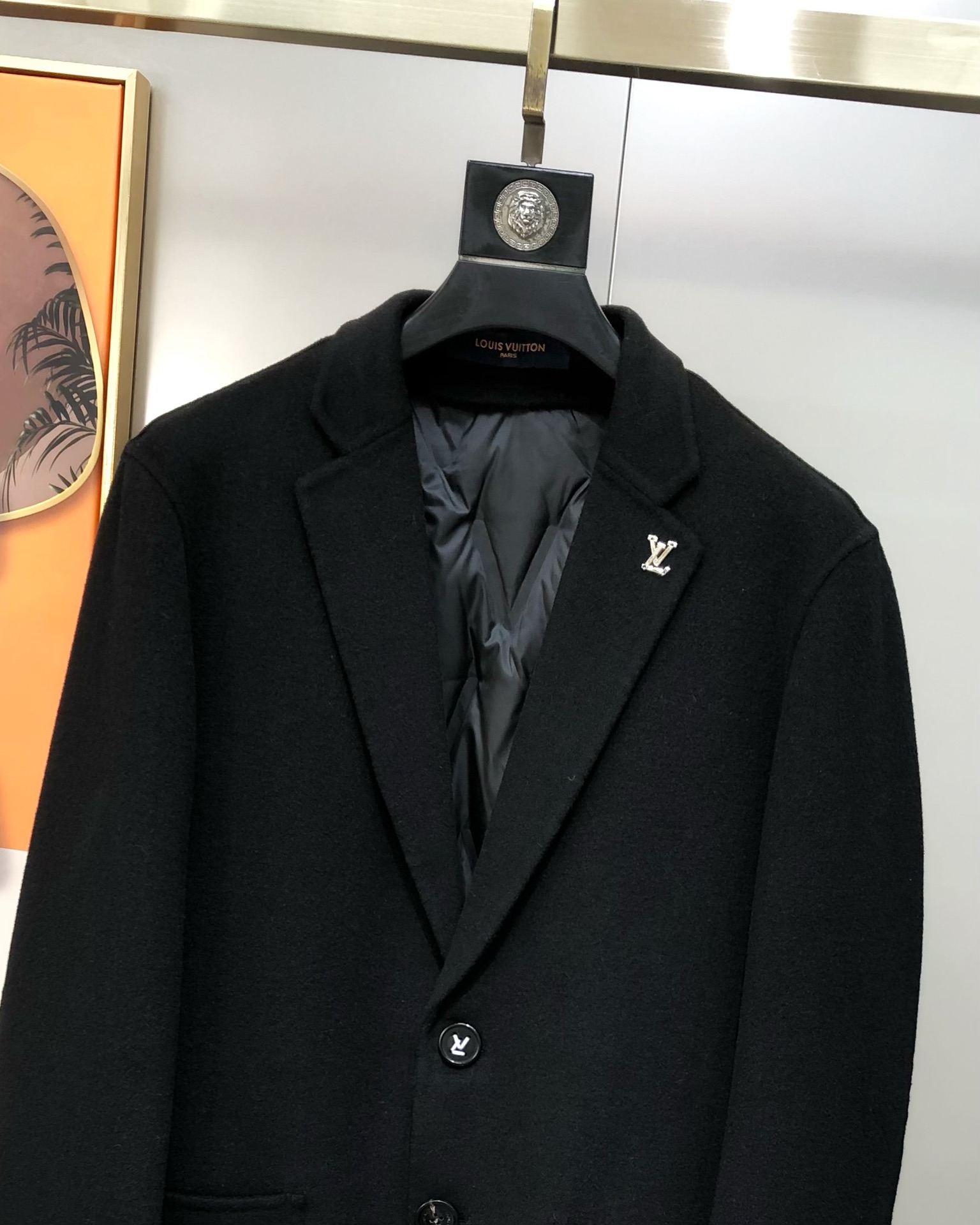 Louis Vuitton Male Down Vest Wool Black M-l-xl