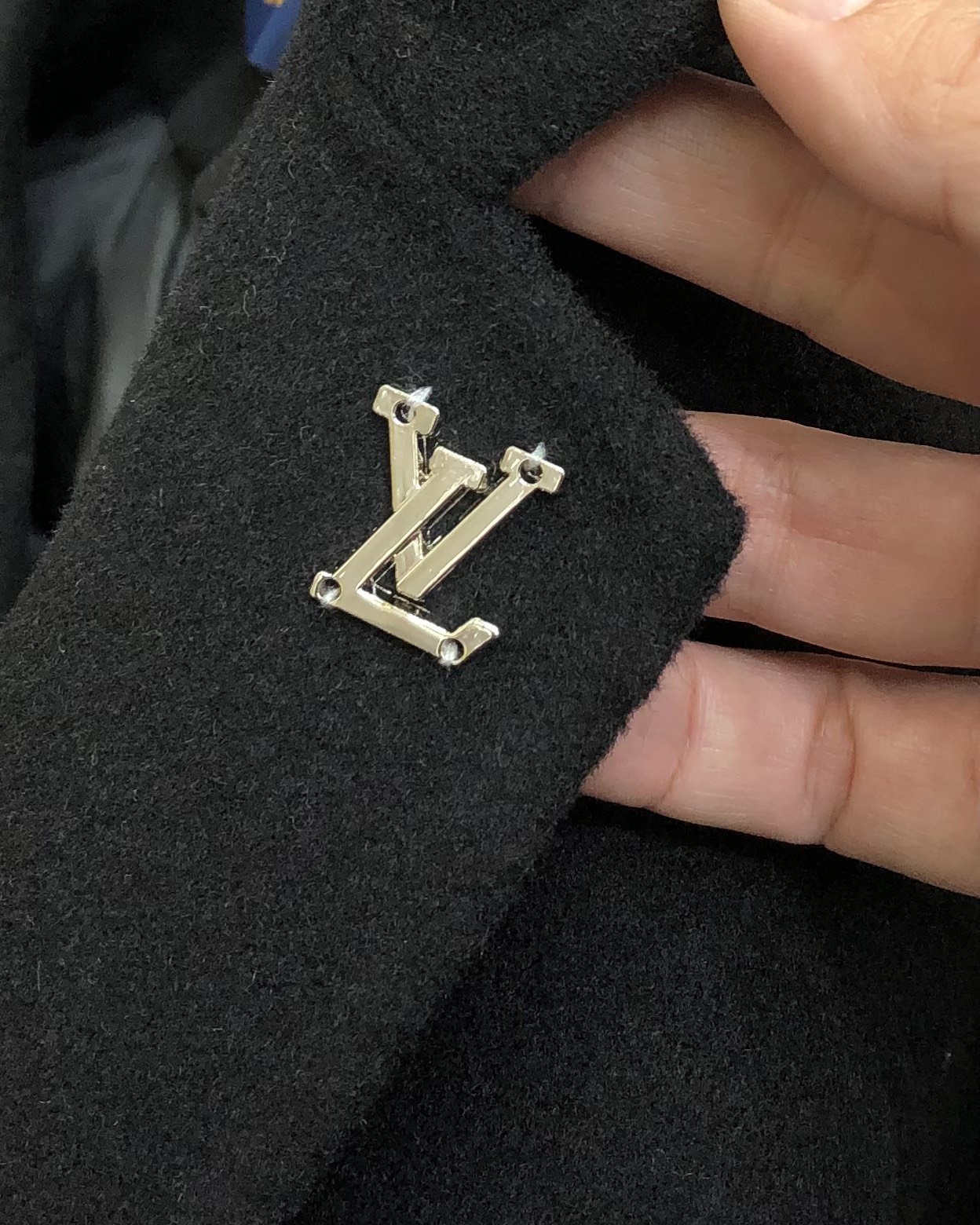 Louis Vuitton Male Down Vest Wool Black M-l-xl