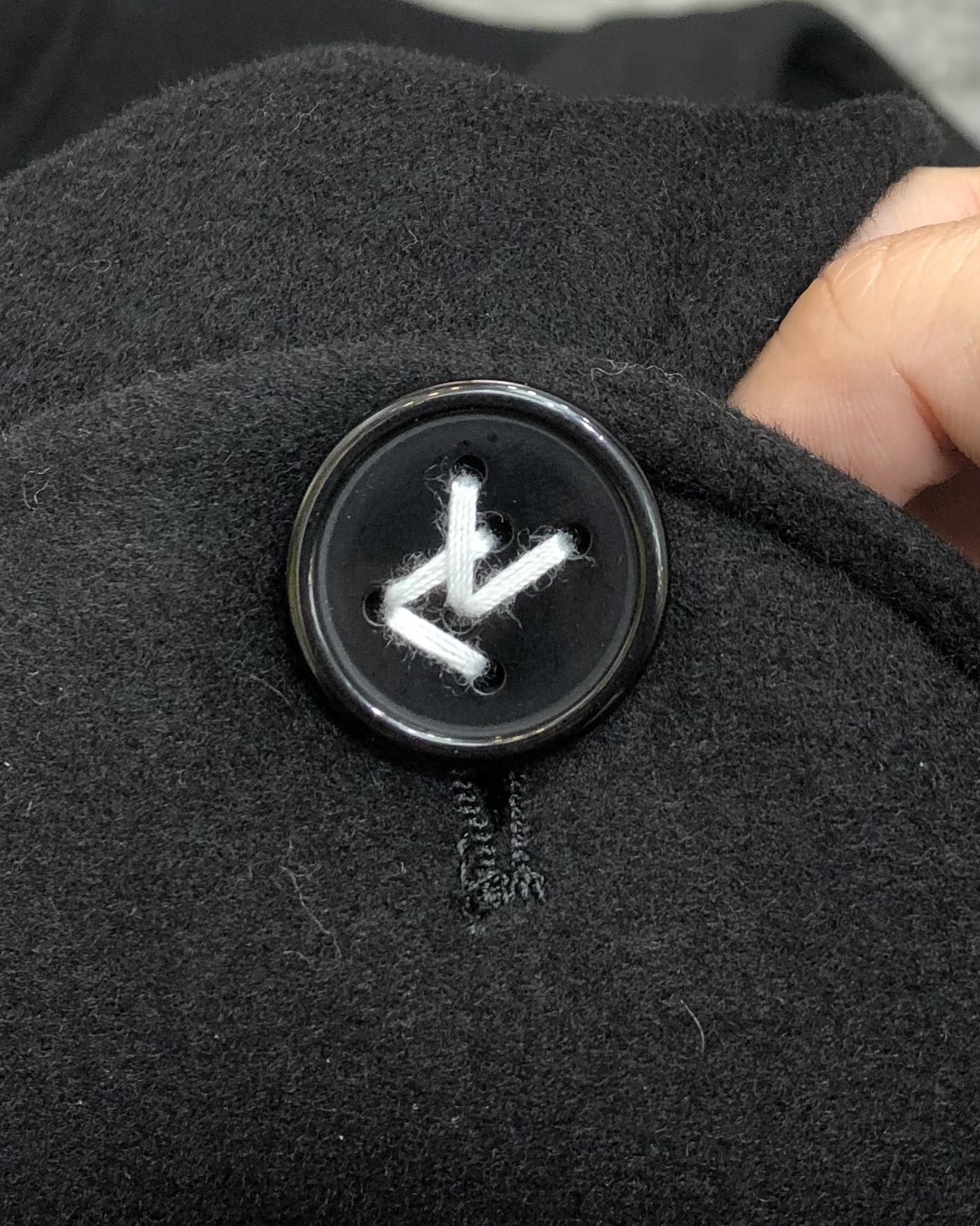 Louis Vuitton Male Down Vest Wool Black M-l-xl