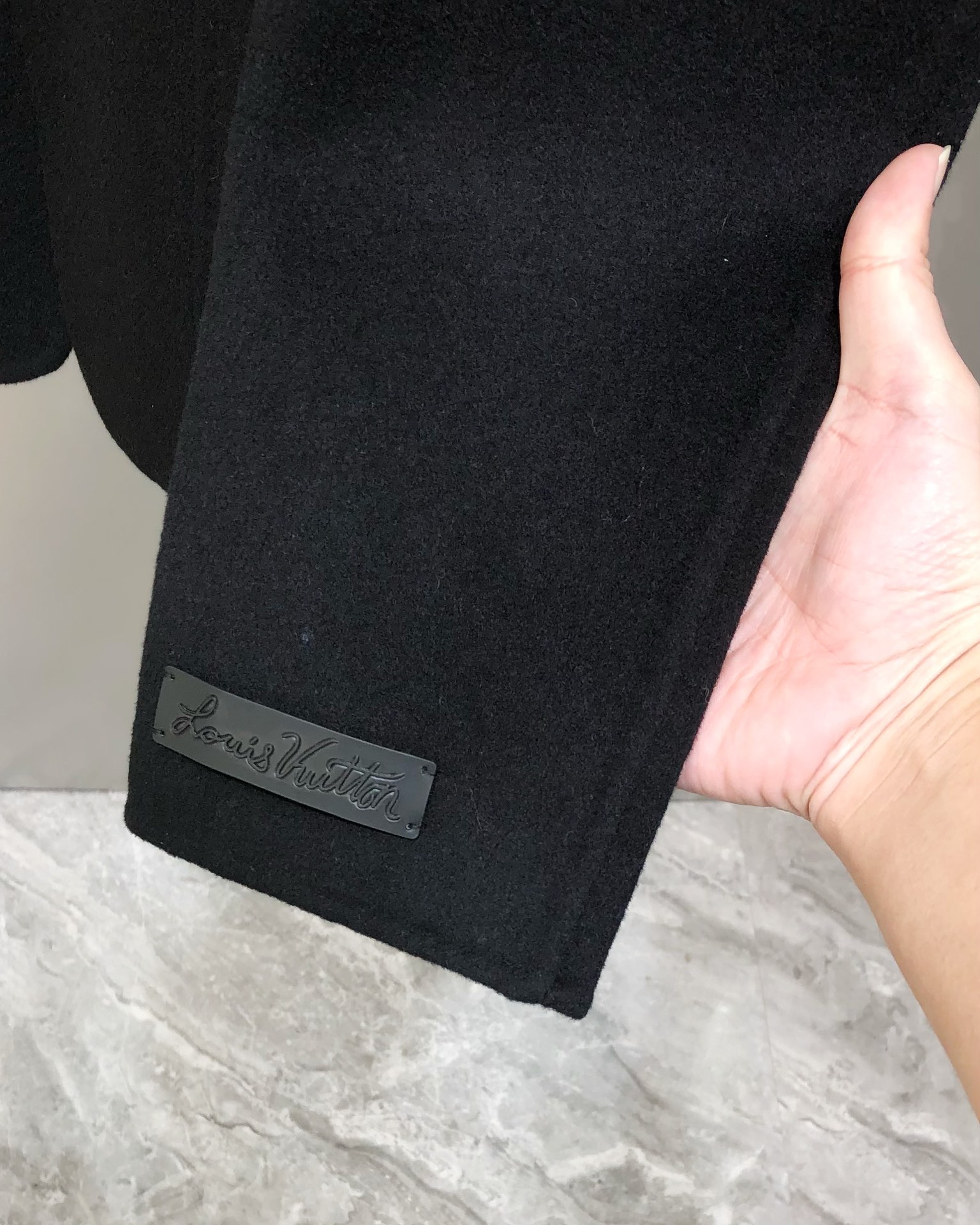 Louis Vuitton Male Down Vest Wool Black M-l-xl