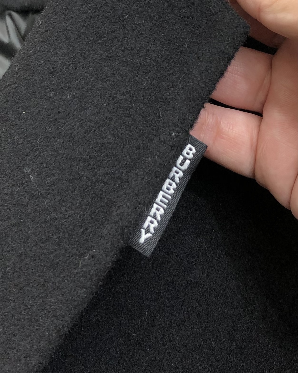 Burberry Male Down Vest Wool Black M-l-xl