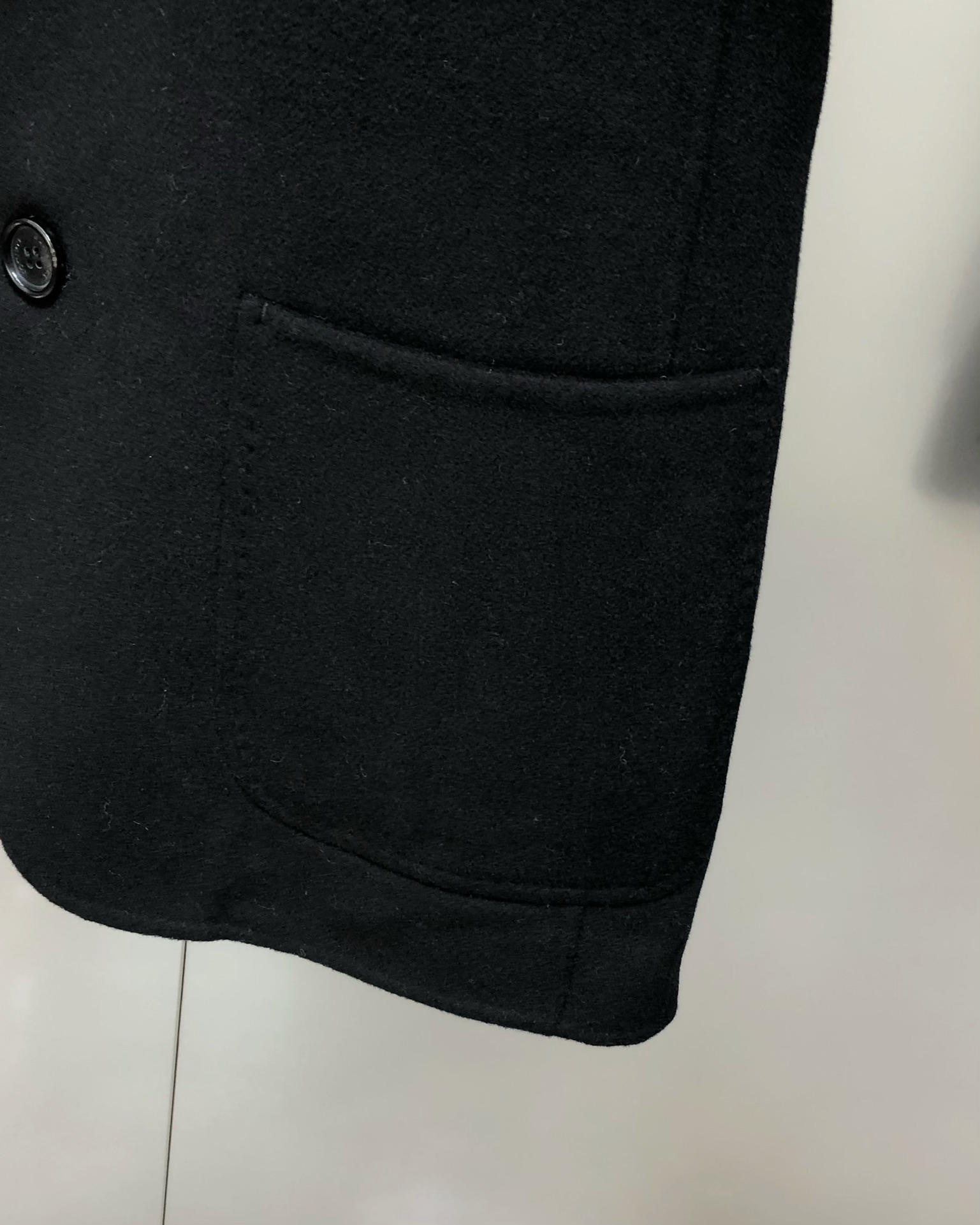 Burberry Male Down Vest Wool Black M-l-xl